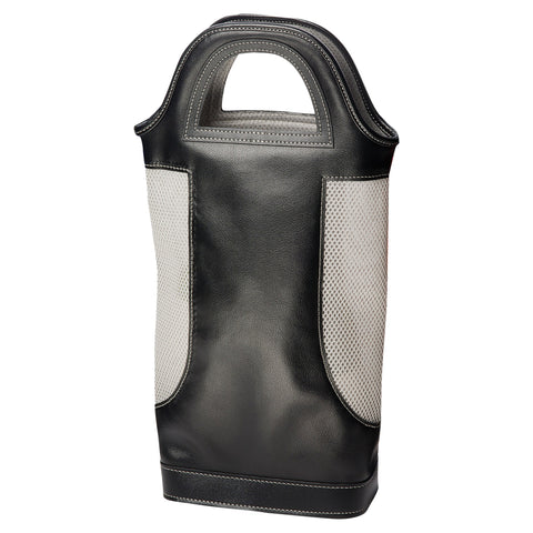 Two Bottle Wine Carrier - Black/Grey Success